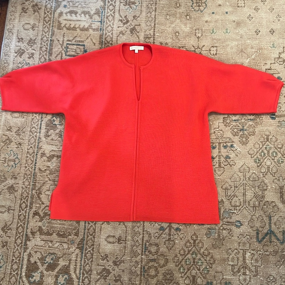 Ann Mashburn Split Neck Merino Wool Sweater